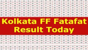 Kolkata FF Fatafat Result 3 July Live