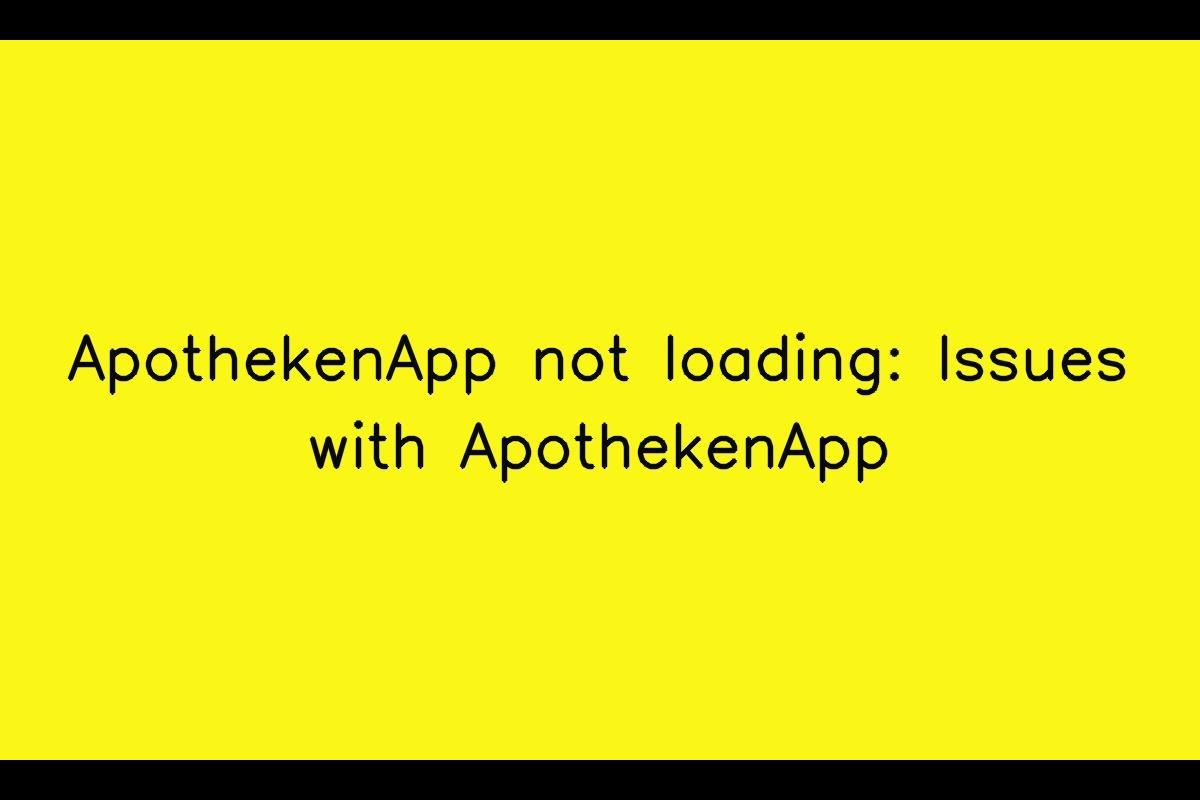 ApothekenApp: Troubleshooting Issues