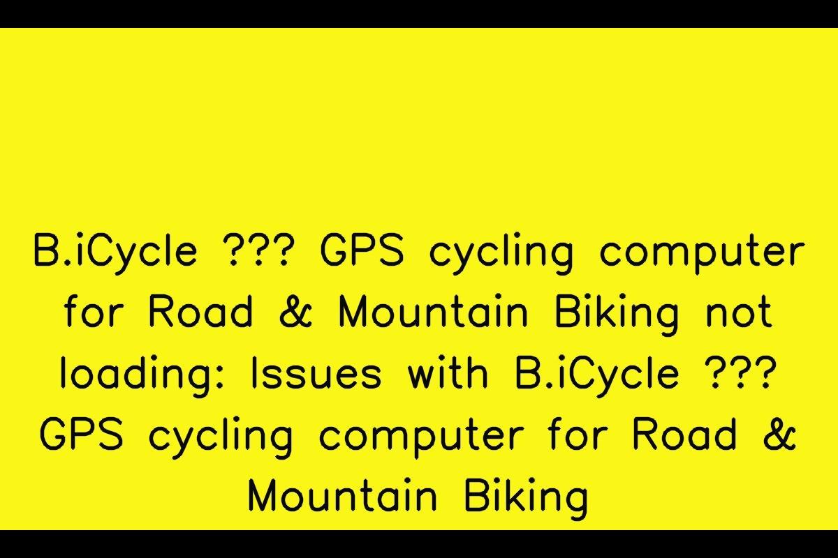 B.iCycle – GPS Cycling Computer