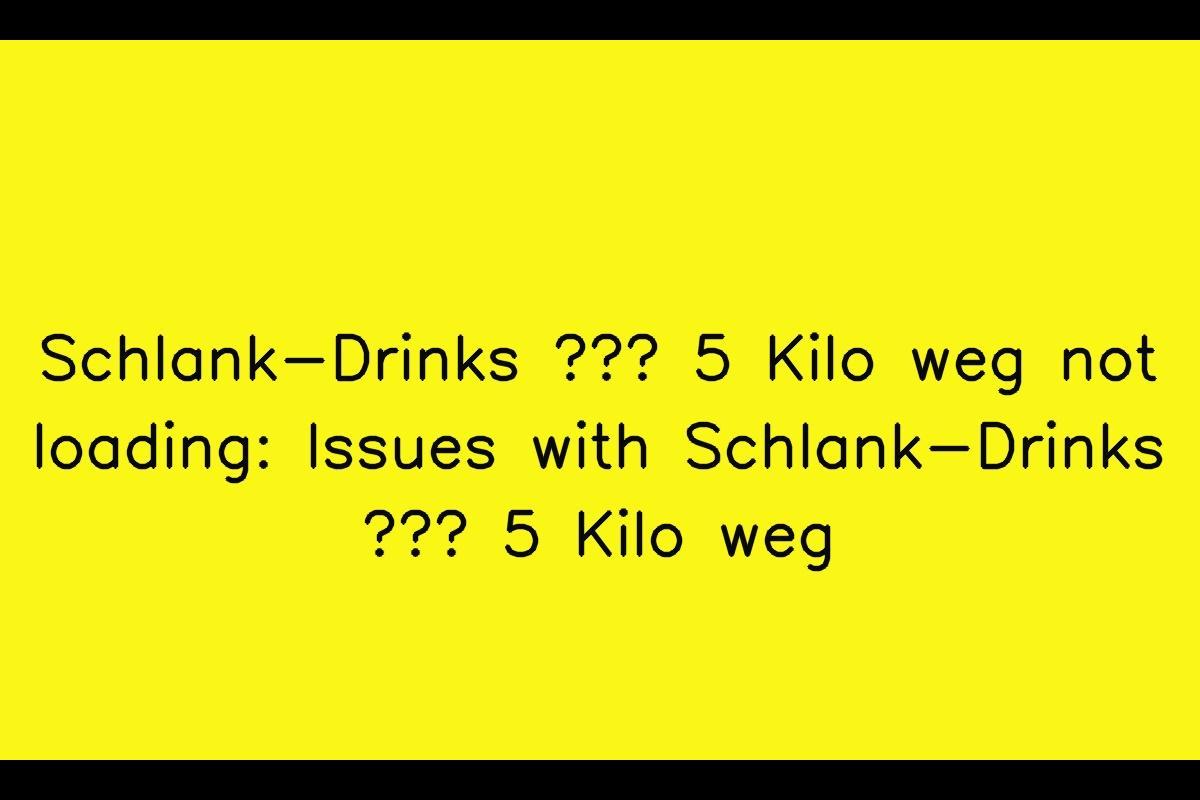 Schlank-Drinks – 5 Kilo weg